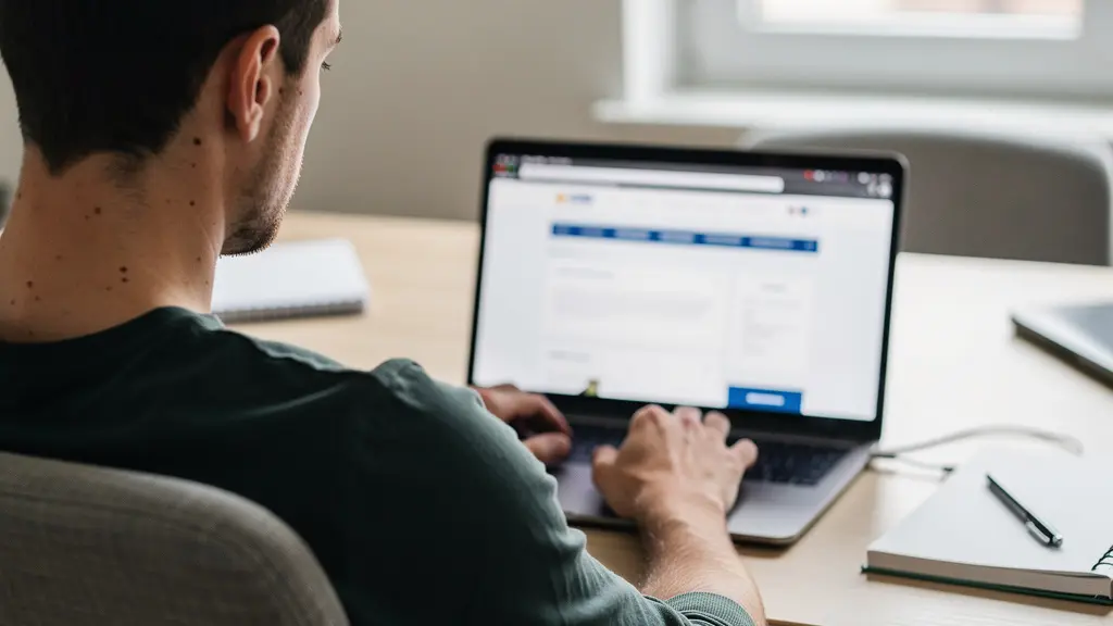 Verifica iscrizione REA agente immobiliare su laptop